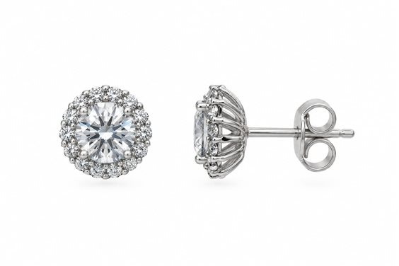 Boucles d'oreilles Lo Scrigno Gioielli Femme in Or blanc Zircone ZIRCONE C/CONTORNO FRED - ZIRCONE C/CONTORNO FRED